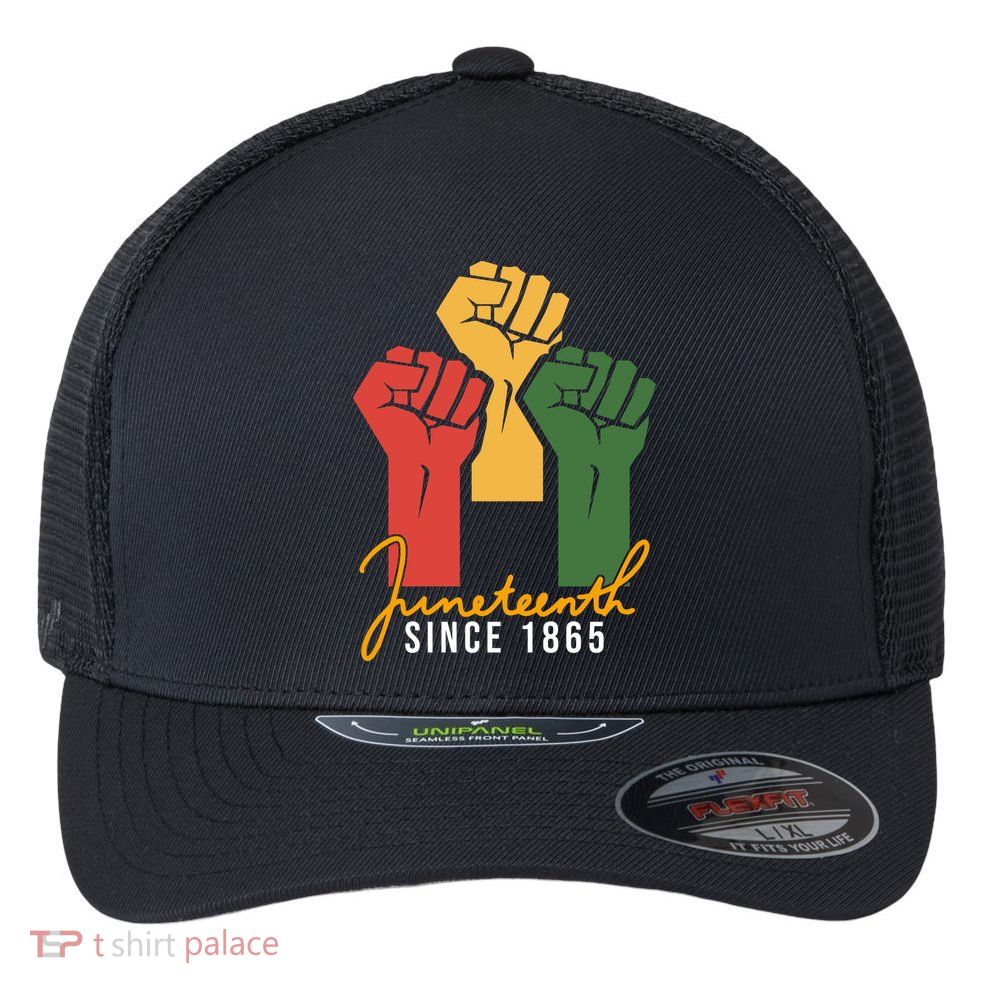 Juneteenth Since 1865 Flexfit Unipanel Trucker Cap