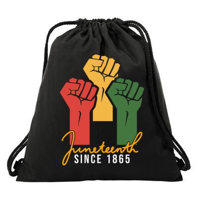Juneteenth Since 1865 Drawstring Bag