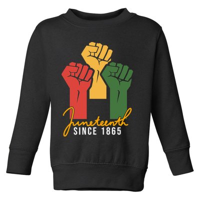 Juneteenth Since 1865 Toddler Sweatshirt