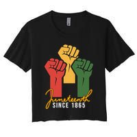 Juneteenth Since 1865 Women's Crop Top Tee