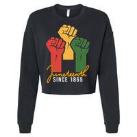 Juneteenth Since 1865 Cropped Pullover Crew