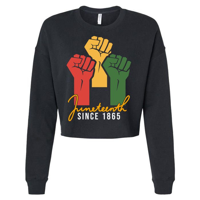 Juneteenth Since 1865 Cropped Pullover Crew