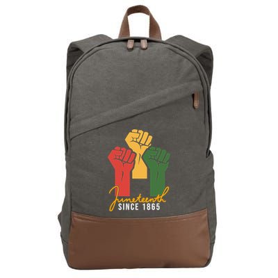 Juneteenth Since 1865 Cotton Canvas Backpack