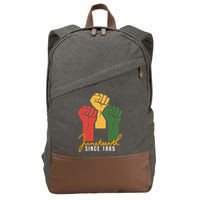 Juneteenth Since 1865 Cotton Canvas Backpack