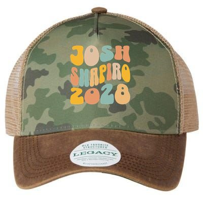 Josh Shaprio 2028 for President Resist Wavy Groovy Election Legacy Tie Dye Trucker Hat