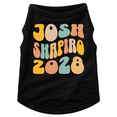 Josh Shaprio 2028 for President Resist Wavy Groovy Election Doggie Tank
