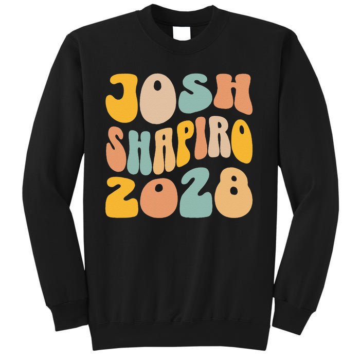Josh Shaprio 2028 for President Resist Wavy Groovy Election Sweatshirt
