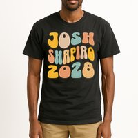 Josh Shaprio 2028 for President Resist Wavy Groovy Election Tall T-Shirt