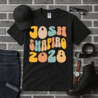 Josh Shaprio 2028 for President Resist Wavy Groovy Election Tall T-Shirt