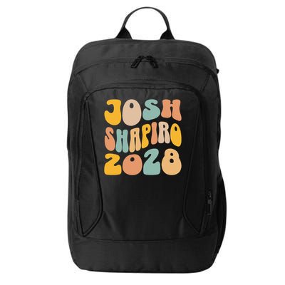 Josh Shaprio 2028 for President Resist Wavy Groovy Election City Backpack