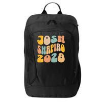 Josh Shaprio 2028 for President Resist Wavy Groovy Election City Backpack
