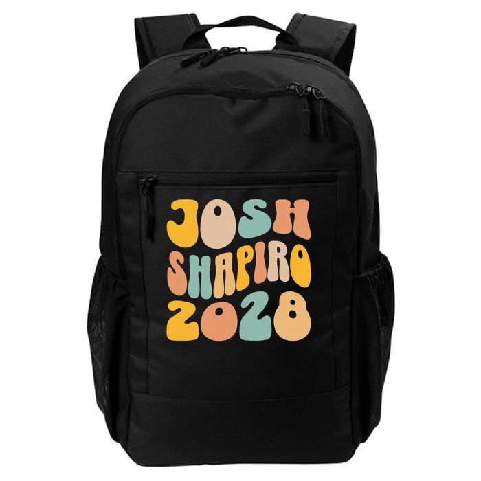 Josh Shaprio 2028 for President Resist Wavy Groovy Election Backpack