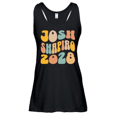Josh Shaprio 2028 for President Resist Wavy Groovy Election Ladies Essential Flowy Tank