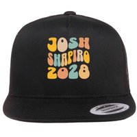 Josh Shaprio 2028 for President Resist Wavy Groovy Election Flatbill Hat