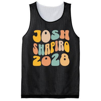 Josh Shaprio 2028 for President Resist Wavy Groovy Election Mesh Reversible Basketball Jersey Tank