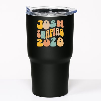 Josh Shaprio 2028 for President Resist Wavy Groovy Election Tumbler
