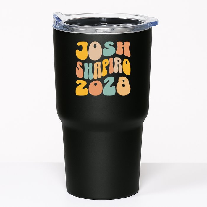 Josh Shaprio 2028 for President Resist Wavy Groovy Election Tumbler