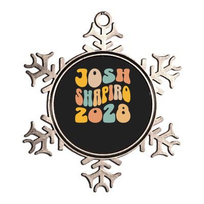 Josh Shaprio 2028 for President Resist Wavy Groovy Election Metallic Star Ornament