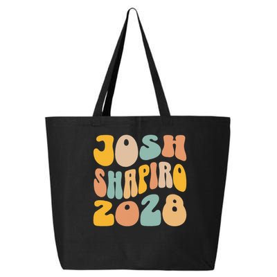 Josh Shaprio 2028 for President Resist Wavy Groovy Election 25L Jumbo Tote
