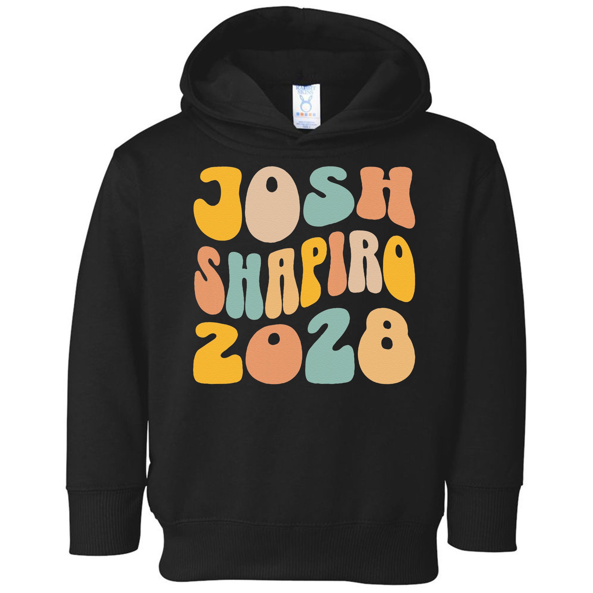 Josh Shaprio 2028 for President Resist Wavy Groovy Election Toddler Hoodie