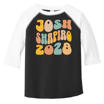 Josh Shaprio 2028 for President Resist Wavy Groovy Election Toddler Fine Jersey T-Shirt
