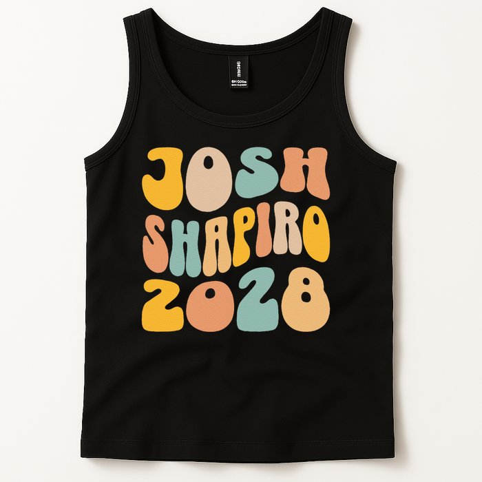 Josh Shaprio 2028 for President Resist Wavy Groovy Election Tank Top