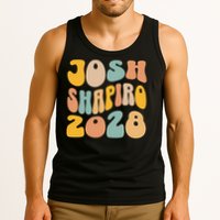 Josh Shaprio 2028 for President Resist Wavy Groovy Election Tank Top