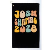Josh Shaprio 2028 for President Resist Wavy Groovy Election Golf Towel