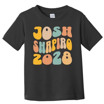 Josh Shaprio 2028 for President Resist Wavy Groovy Election Toddler T-Shirt