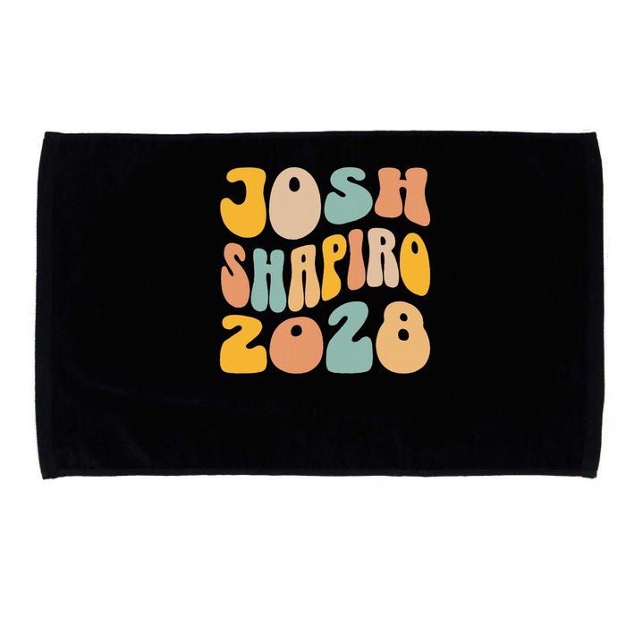 Josh Shaprio 2028 for President Resist Wavy Groovy Election Microfiber Hand Towel