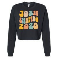 Josh Shaprio 2028 for President Resist Wavy Groovy Election Cropped Pullover Crew