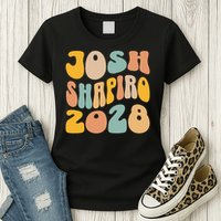 Josh Shaprio 2028 for President Resist Wavy Groovy Election Womens T-Shirt