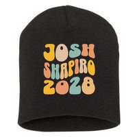 Josh Shaprio 2028 for President Resist Wavy Groovy Election Short Acrylic Beanie
