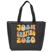 Josh Shaprio 2028 for President Resist Wavy Groovy Election Zip Tote Bag