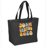 Josh Shaprio 2028 for President Resist Wavy Groovy Election Zip Tote Bag