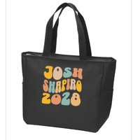 Josh Shaprio 2028 for President Resist Wavy Groovy Election Zip Tote Bag