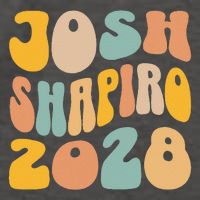 Josh Shaprio 2028 for President Resist Wavy Groovy Election Vector Backpack