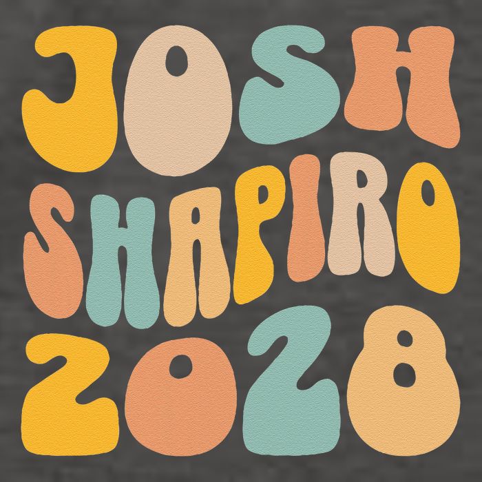 Josh Shaprio 2028 for President Resist Wavy Groovy Election Vector Backpack