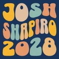 Josh Shaprio 2028 for President Resist Wavy Groovy Election Infant Baby Jersey Bodysuit