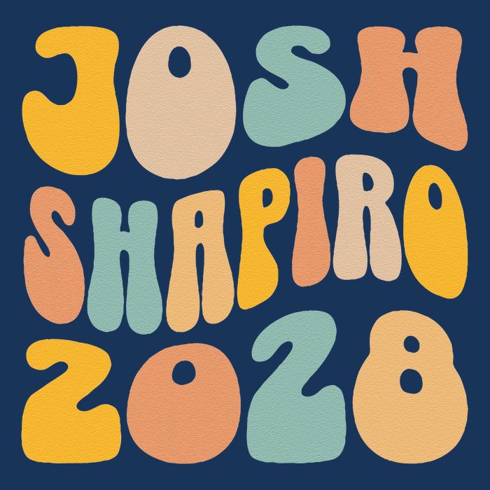 Josh Shaprio 2028 for President Resist Wavy Groovy Election Infant Baby Jersey Bodysuit
