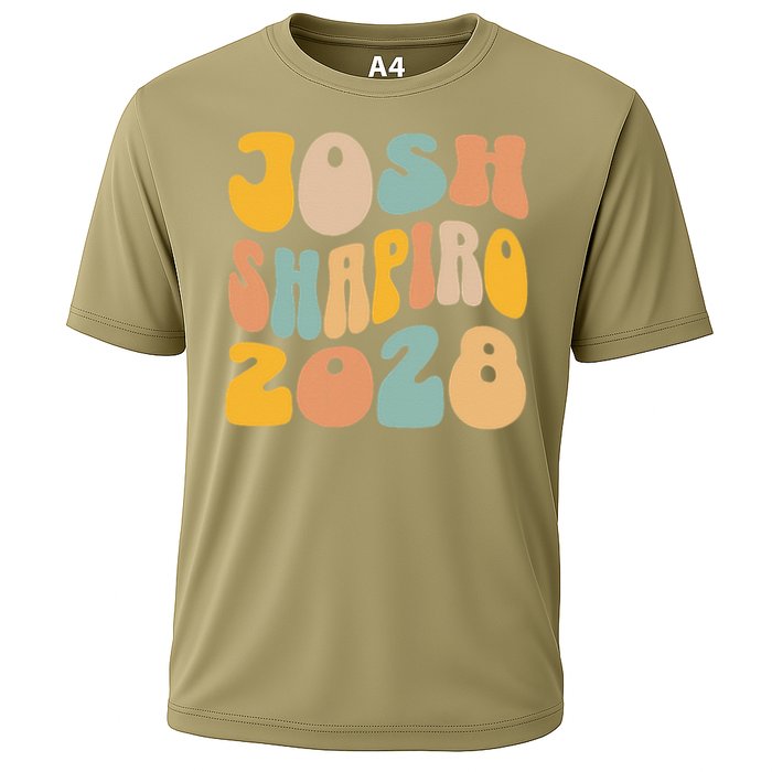 Josh Shaprio 2028 for President Resist Wavy Groovy Election Cooling Performance Crew T-Shirt