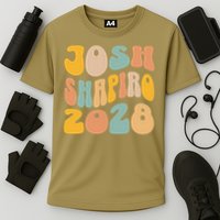Josh Shaprio 2028 for President Resist Wavy Groovy Election Cooling Performance Crew T-Shirt