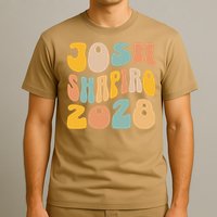Josh Shaprio 2028 for President Resist Wavy Groovy Election T-Shirt