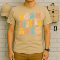 Josh Shaprio 2028 for President Resist Wavy Groovy Election T-Shirt