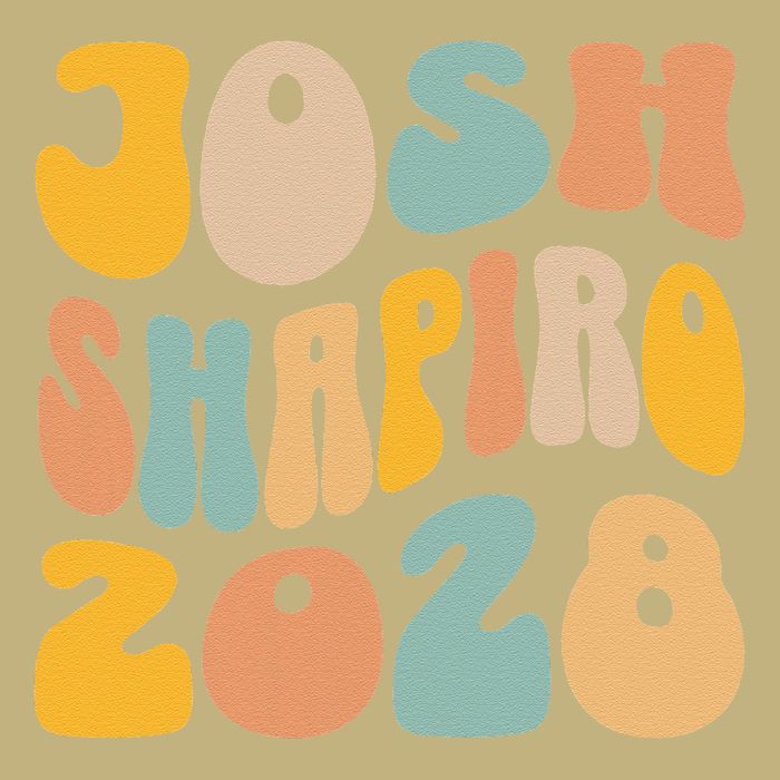 Josh Shaprio 2028 for President Resist Wavy Groovy Election Button