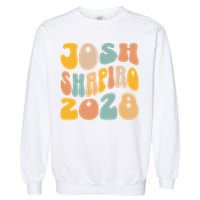 Josh Shaprio 2028 for President Resist Wavy Groovy Election Garment-Dyed Sweatshirt