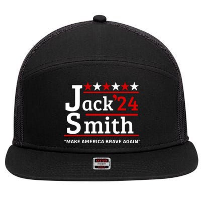 Jack Smith 2024 Make America Brave Again 7 Panel Mesh Trucker Snapback Hat