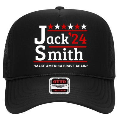 Jack Smith 2024 Make America Brave Again High Crown Mesh Back Trucker Hat