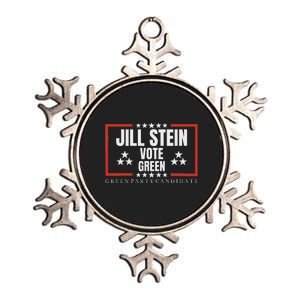 Jill Stein 2024 Green Party Political Design Metallic Star Ornament