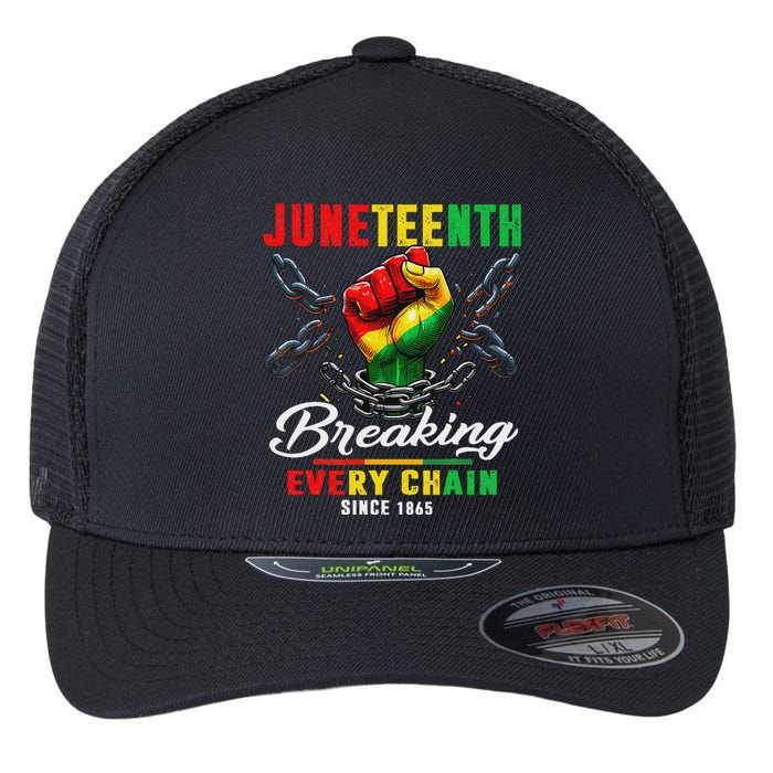 Juneteenth Shirts African American Freedom 1865 Flexfit Unipanel Trucker Cap